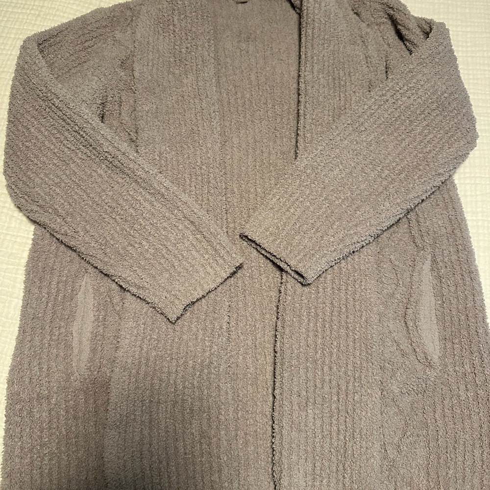 Barefoot Dreams Women's Cardigan in Taupe